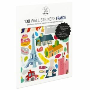 Pochette 100 Stickers muraux repositionnables - France OMY DESIGN and PLAY