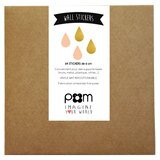 Stickers Gouttes - or / rose poudre PÖM LE BONHOMME