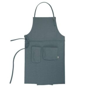 Tablier adulte Bleu gris BIO NUMERO 74 l www.little-home.fr Tablier de cuisine BIO Tablier Vintage N74