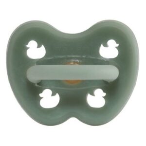 Tétine physiologique canard vert mousse HEVEA l www.little-home.fr Sucette