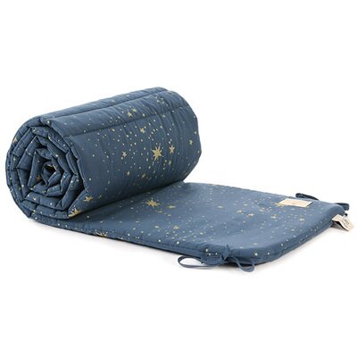 Tour de lit étoiles or bleu nuit Stella blue NOBODINOZ www.little-home.fr