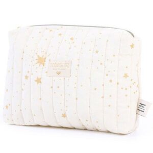 Trousse de toilette Travel Bio Etoiles or naturel NOBODINOZ l www.little-home.fr Puériculture Soin bébé