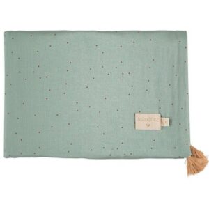 Couverture été Toffee Sweet Dots Eden green NOBODINOZ www.little-home.fr