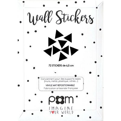 Stickers muraux Triangles - Noir POM l www.little-home.fr Stickers de décoration Chambre enfant design