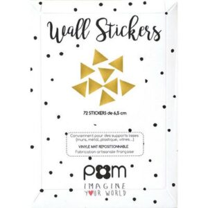 Stickers muraux Triangles - Or POM l www.little-home.fr Stickers de décoration Chambre enfant design