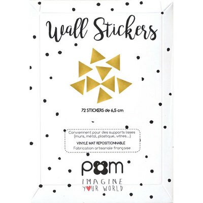 Stickers muraux Triangles - Or POM l www.little-home.fr Stickers de décoration Chambre enfant design