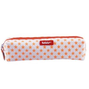Trousse étoiles - orange fluo BAKKER MADE WITH LOVE l www.little-home.fr Trousse rentrée scolaire enfant