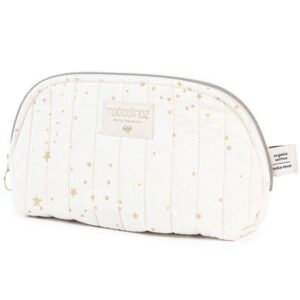 Trousse de toilette Holiday Bio étoiles or naturel NOBODINOZ l www.little-home.fr Puériculture Soin bébé