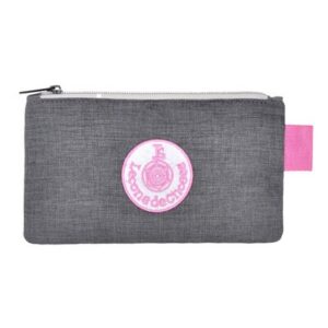 Trousse écusson - gris / rose LECONS DE CHOSES