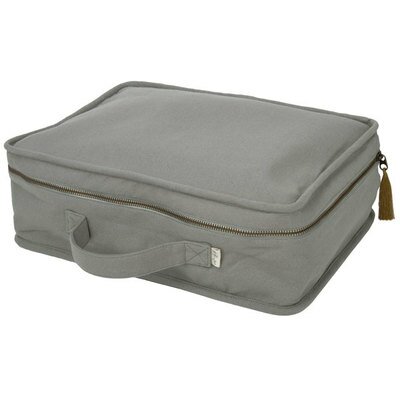 Valise coton BIO stone grey NUMERO 74 l www.little-home.fr Bagage Enfant Valise Maternité Rangement N74