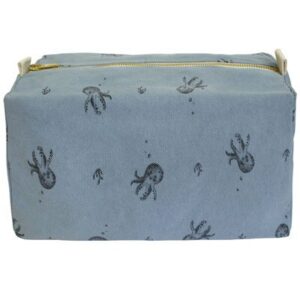 Trousse de toilette Octopus bleu gris ROSE IN APRIL