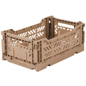 Caisse Pliante mini taupe AYKASA www.little-home.fr Boîte rangement enfant