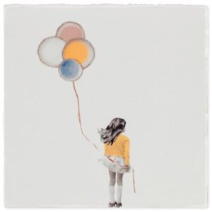 Histoire illustrée céramique A wish balloon STORYTILES l www.little-home.fr Carreau Céramique Décoration