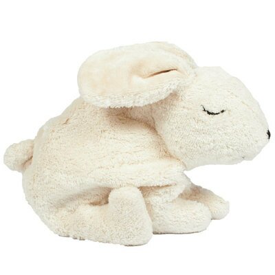 Peluche bouillotte Lapin Small blanc naturel SENGER