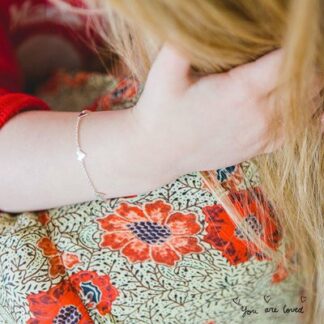 Bracelet Enfant You are loved - argent LENNEBELLE PETITES